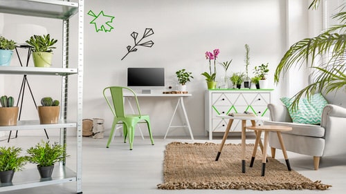 Indoor Plant Home Office Ideas 7