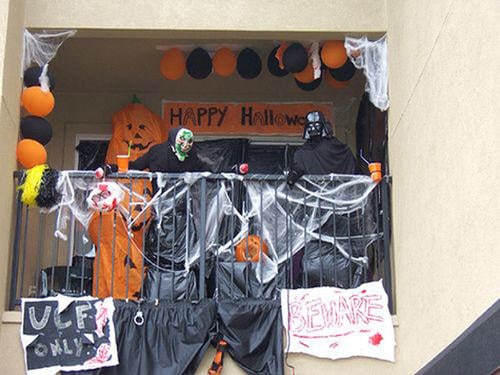 Balcony Halloween Decor
