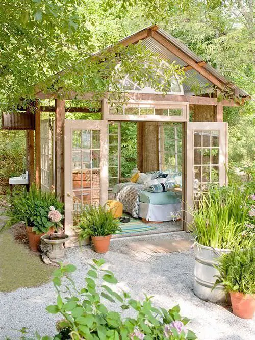 A Relaxing Shed in the Backyard