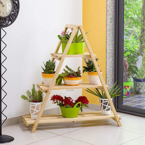 Wooden Flower Pot ladder Stand