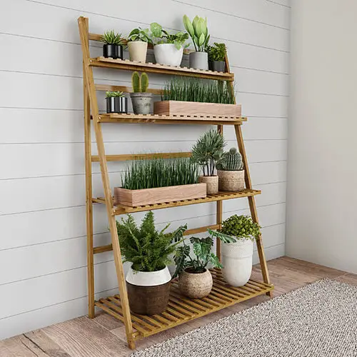 Outdoor Ladder Plant Stand