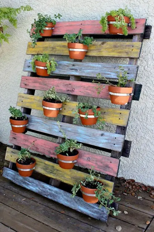 Rainbow Vertical Garden Ideas 6