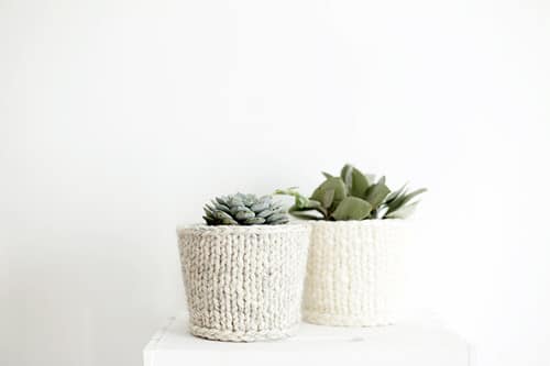 Knit Planter Cover