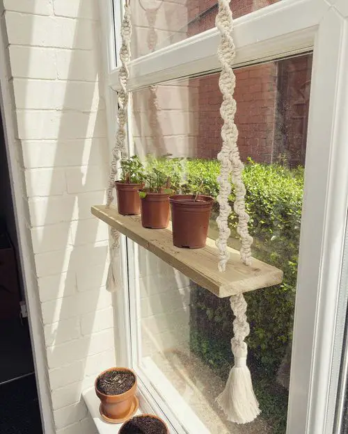 Hanging Shelf for Small Pots