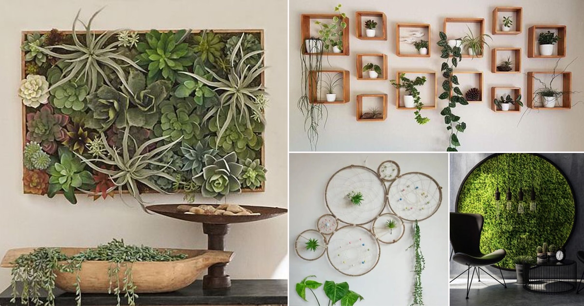28 Artistic Plant Wall Art Ideas for Home Décor | Balcony Garden Web