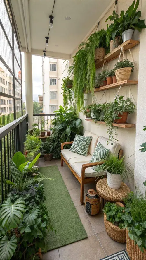 Modern Small Apartment Balcony Garden