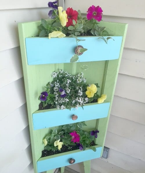 Old Plant Cabinets into Plant Homes