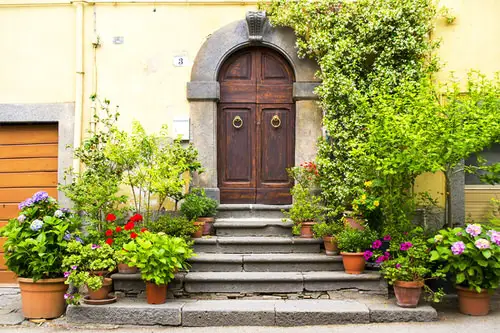 Green Front Entrance
