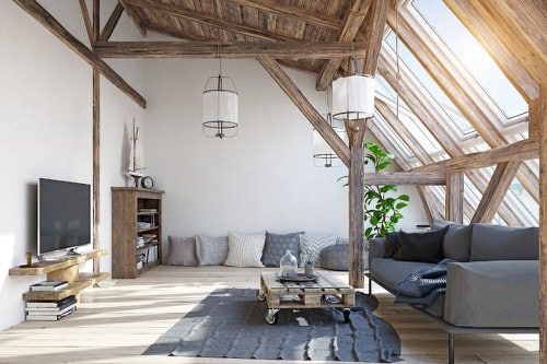 Attic Rooms with Plants Pictures