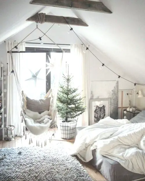 Attic Rooms with Plants