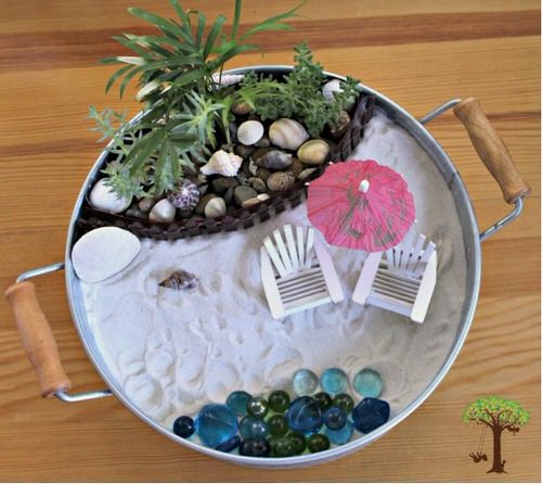 Tabletop Beach Fairy Garden