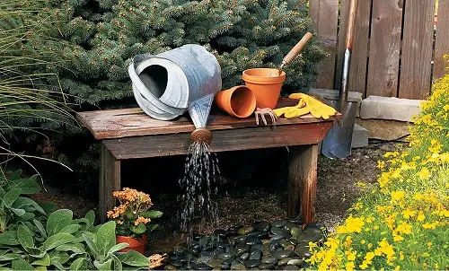 DIY Outdoor Water Fountain