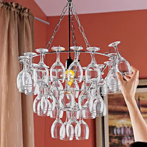 Wine Glass Chandelier