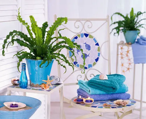 Pictures of Ferns in Bathroom 9