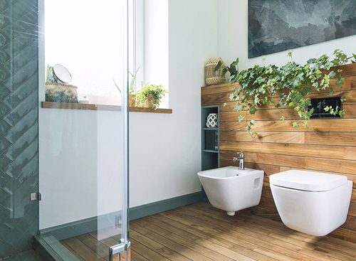 With a Wooden Wall and Vining Plants