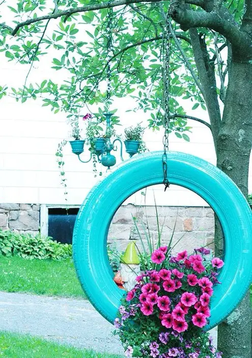 Plant for a Tire Planter