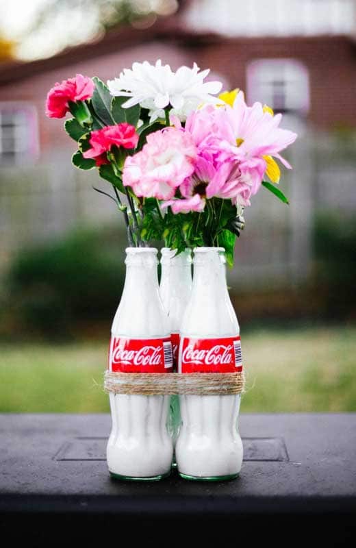 Coke Bottle Flower Vase