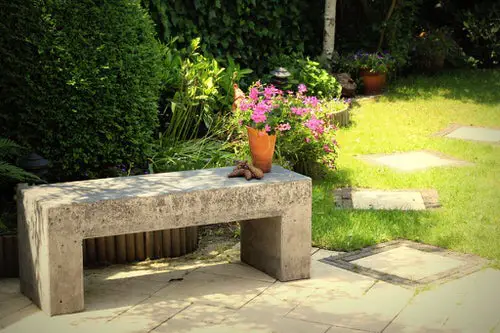DIY Garden Bench Ideas Concrete Garden Bench
