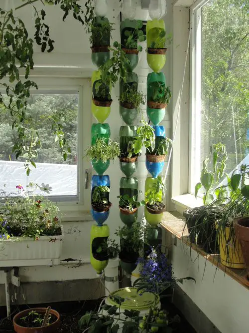  Plastic Bottle Vertical Garden Ideas 12