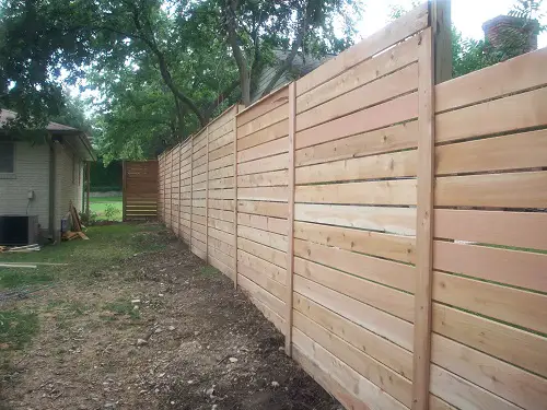 Cedar Wood Plank Fence