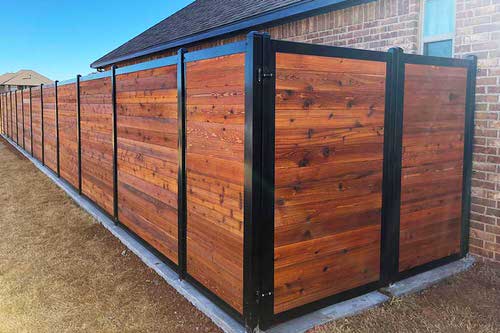 Horizontal Slat Fence