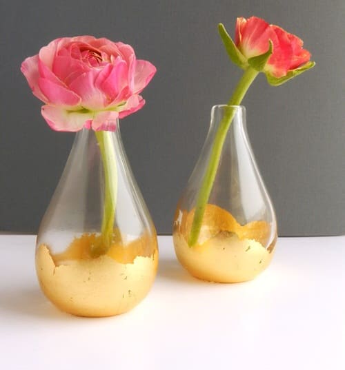 Gilded Bud Vase
