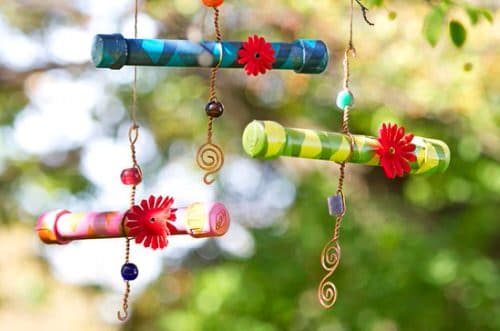 Hanging PVC Bird Feeder