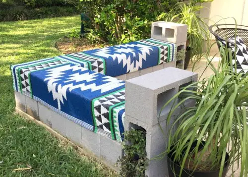 DIY Garden Bench Ideas Cinderblock Bench