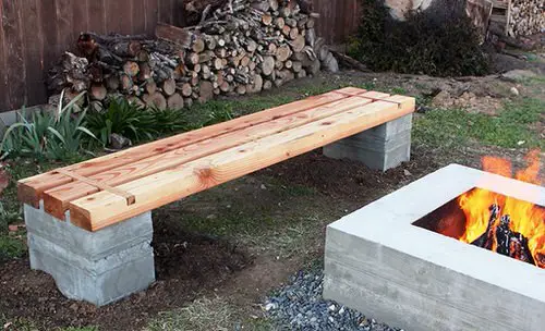 DIY Garden Bench Ideas Modern DIY Outdoor Concrete Bench