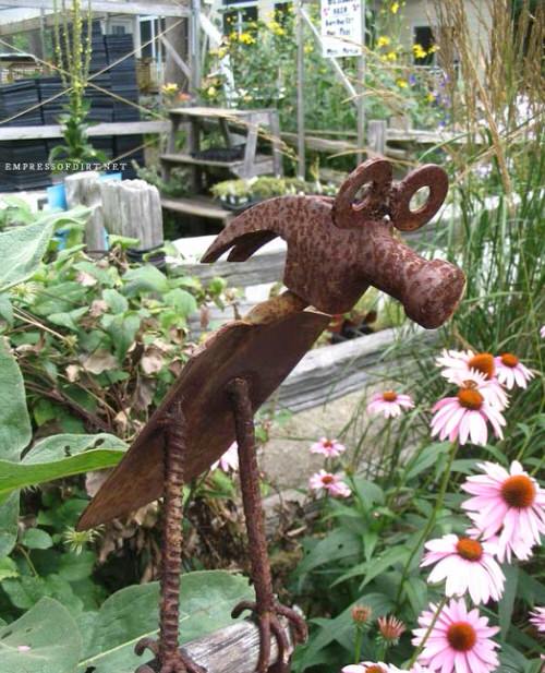 Industrial Garden Ideas from Used Items 99