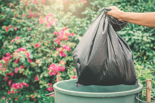 Seal and Drop them in Garbage Cans