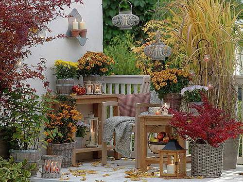 . A Balcony Full of Warm Colors