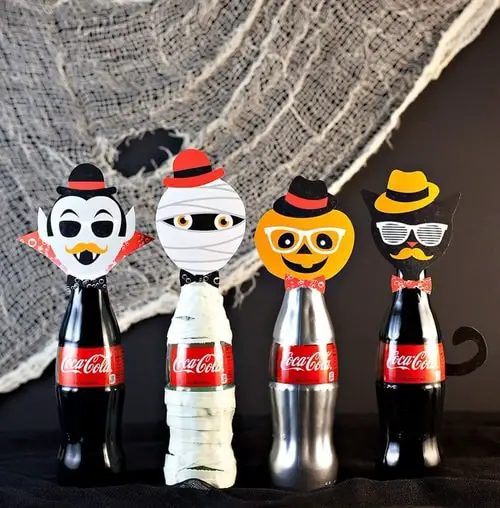 Hipster Halloween Coke Bottle Decorations