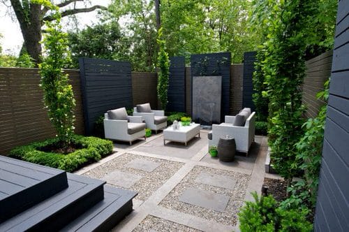 A Contemporary Patio Garden