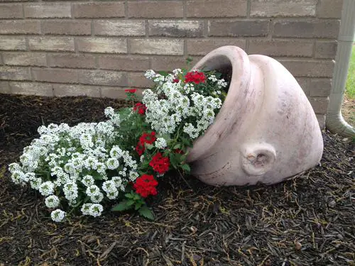 pilled Tilted Flower Pot