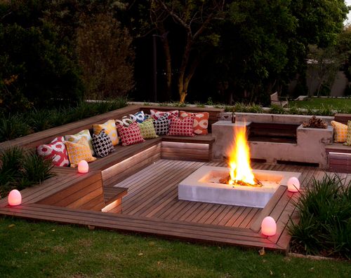 DIY Patio Garden Ideas A Fire Pit