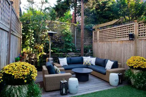 Flowers with Modern Furniture