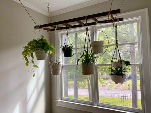 Hanging Ladder by a Window