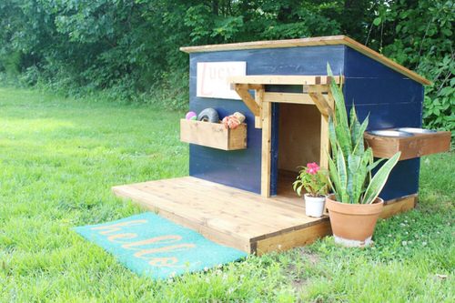 Single Board Dog House