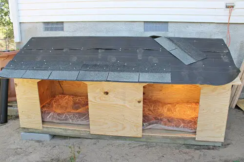 Heated Double Door Dog House