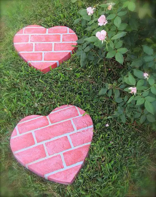 Heart-Shaped Stepping Stone