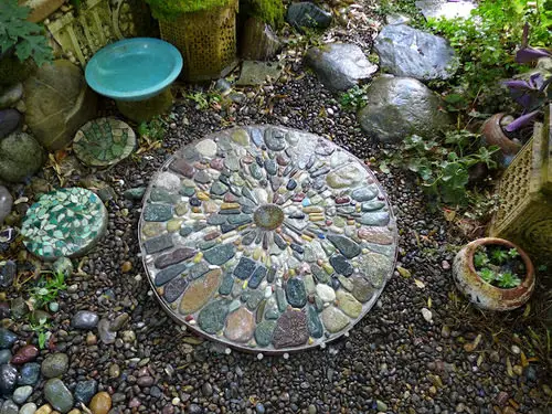 Pebble Mosaic Stepping Stone
