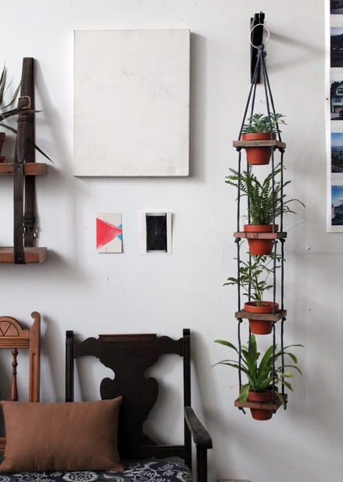 Easy Indoor Vertical Tiered Hanging Pots