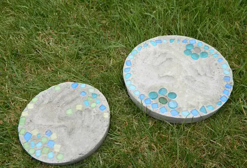 Hand Print Garden Stepping Stones