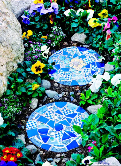 Glass Mosaic Stepping Stone