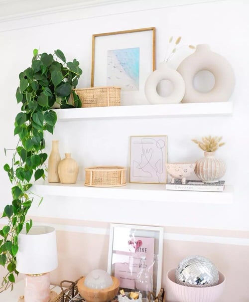 Floating Shelves For Vining Plants