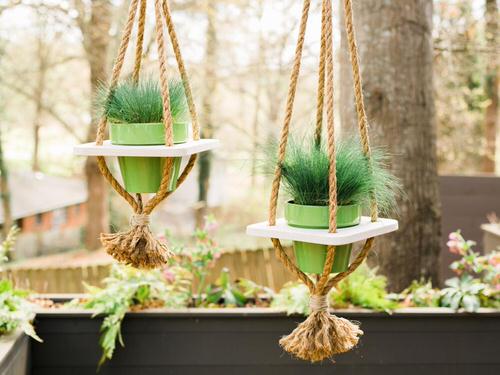 best Hanging Wooden Plates with Pots