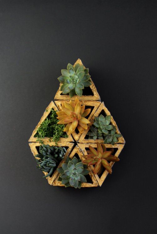 Modular Geometric Concrete Planters