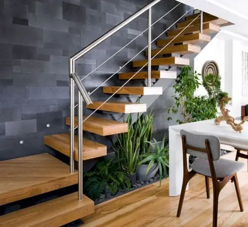 Plants Under Stairs