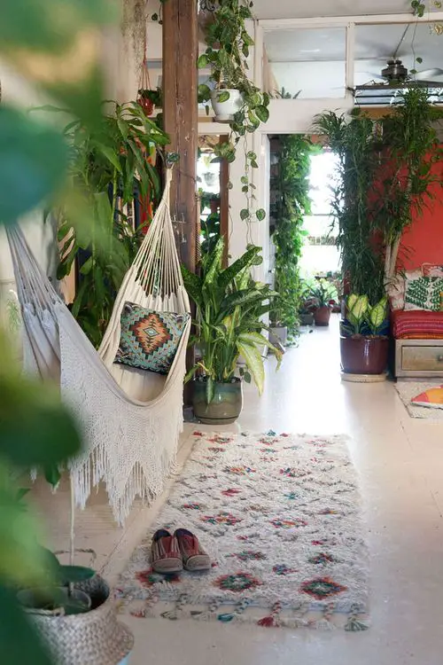 Living Room with Garden Ideas